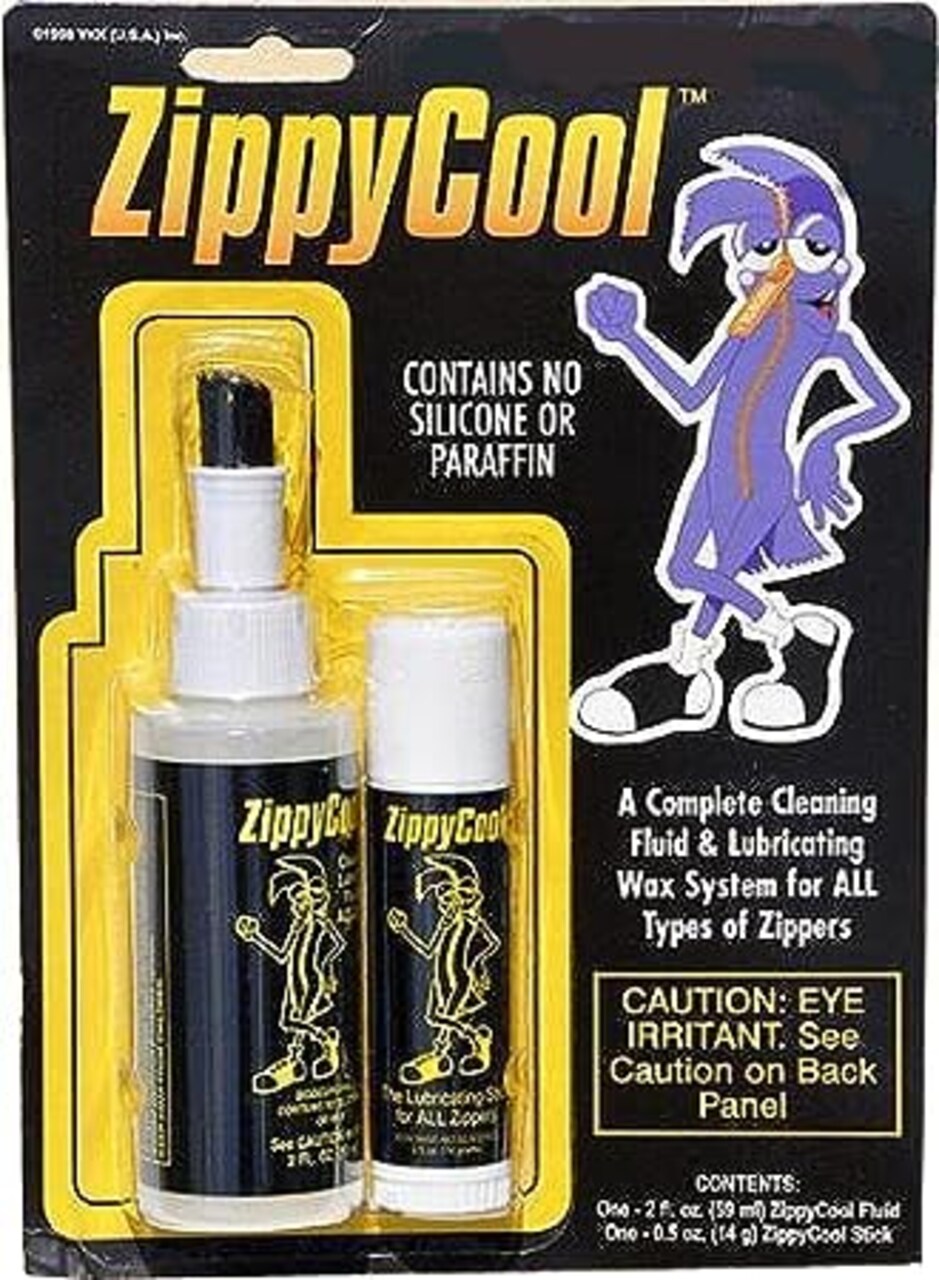 YKK Zippy Cool ~ Cleaning Fluid & Lubricating Stick, The Complete Zipper Care System